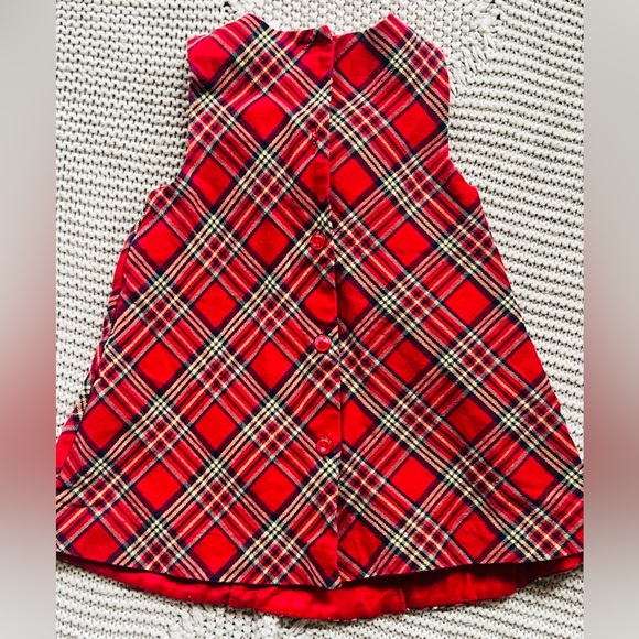 Beautiful 6-9 month plaid holiday dress. - Picture 3 of 4